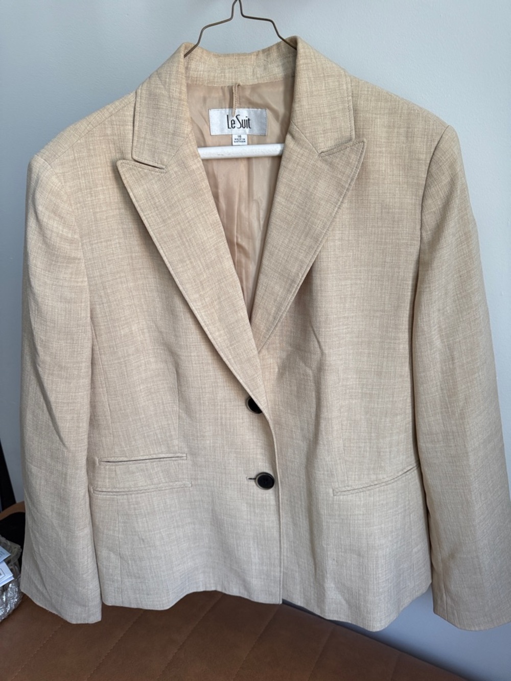 Le Suit Beige Blazer Jacket